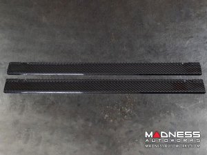 FIAT 500 Door Sills - Carbon Fiber 